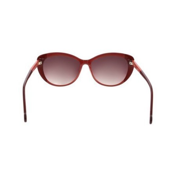 Carolina Herrera Women's Oversized Burgundy Sunglasses - Picture 3 of 3
